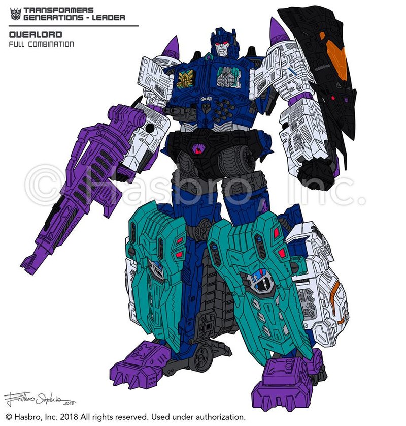 Original Overlord Design Images from Transformers Titans Return